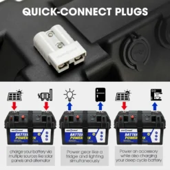 Battery Box 12V Portable Deep Cycle AGM Universal Camping Large Marine -Outdoor Equipment Sales Shop 0 8HACZg8ZTT5m1PsFNA6MVLY