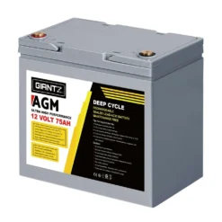 Giantz 75Ah Deep Cycle Battery & Battery Box 12V AGM Marine Sealed Power Solar Caravan 4WD Camping -Outdoor Equipment Sales Shop 2L7lN7CrxXsgXnBgVvg8Midug 1