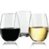 Crystal Clear Tritan Stemless Red Wine Glasses 20 Oz Set Of 4