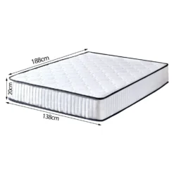 DreamZ Spring Mattress Bed Pocket Tight Top Foam Medium Firm Double Size 20CM -Outdoor Equipment Sales Shop 3gKCmVcwf5k65wA p 5L91Qd0