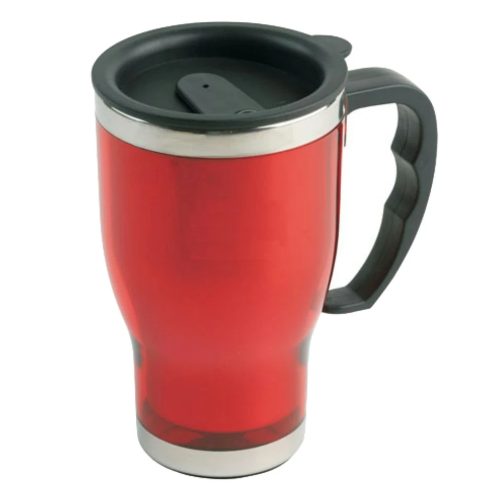 BR Explorer Mug Travel Cup Stainless Steel Insulated Coffee Thermal Bottle - Red 2 BR Explorer Mug Travel Cup Stainless Steel Insulated Coffee Thermal Bottle - Red - Image 2