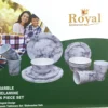 16 Piece Melamine Dinner Set Marble