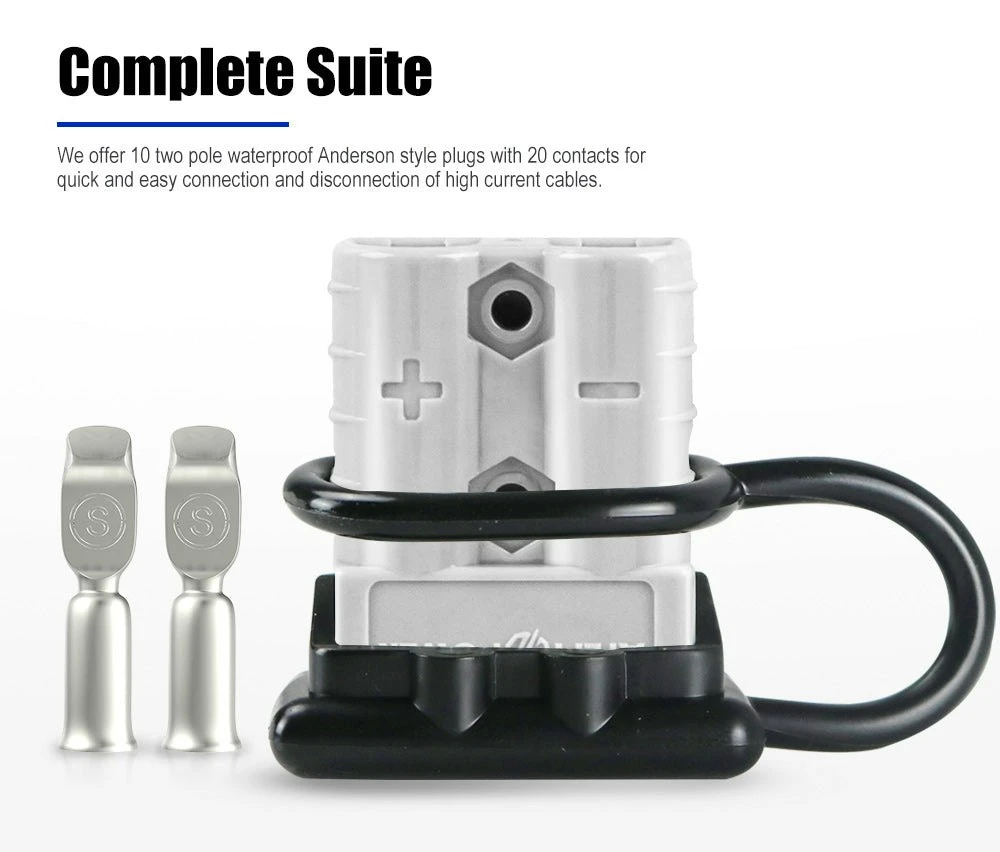 10x 50Amp Anderson Cover Style Plug With Dust Cap 3 10x 50Amp Anderson Cover Style Plug With Dust Cap - Image 3