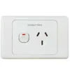 10amp Single Power Point - Double Pole Shallow Mount