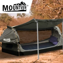 Mountview Double Swag Camping Swags Canvas Dome Tent Free Standing Grey 14 Mountview Double Swag Camping Swags Canvas Dome Tent Free Standing Grey -Outdoor Equipment Sales Shop 5 UZndHonEdecw dVYXjQmgcw