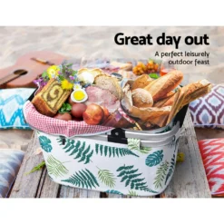 Alfresco Picnic Basket Folding Large Bag White -Outdoor Equipment Sales Shop 5s570IXZPLIQjoUaQoJUsu8rI