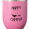 Pink Keep Cup - "HAPPY CAMPER"