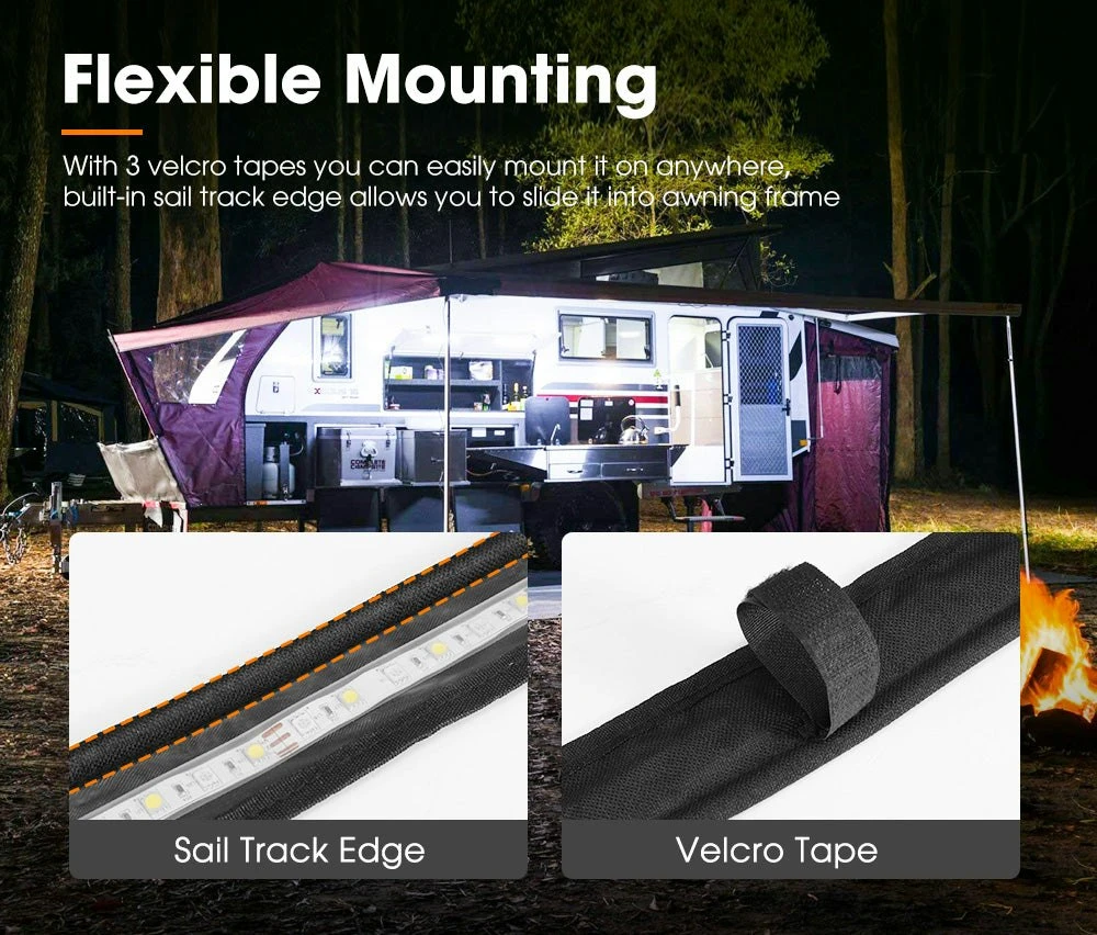 Led Flexible Camping Strip Light 5050 SMD 12V 1.3M 2 Colours 8 Led Flexible Camping Strip Light 5050 SMD 12V 1.3M 2 Colours - Image 8