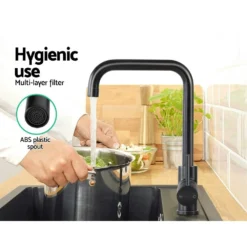 Cefito Mixer Faucet Tap Brass Sink Kitchen Basin Shower Swivel Spout WELS Black 13 Cefito Mixer Faucet Tap Brass Sink Kitchen Basin Shower Swivel Spout WELS Black -Outdoor Equipment Sales Shop 71plWCqoSn hs6cvyJZnNxf00