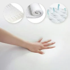 Memory Foam Mattress Topper With Bamboo Cover - Double -Outdoor Equipment Sales Shop 7ynp J273XMJe25BZ95WmLA48