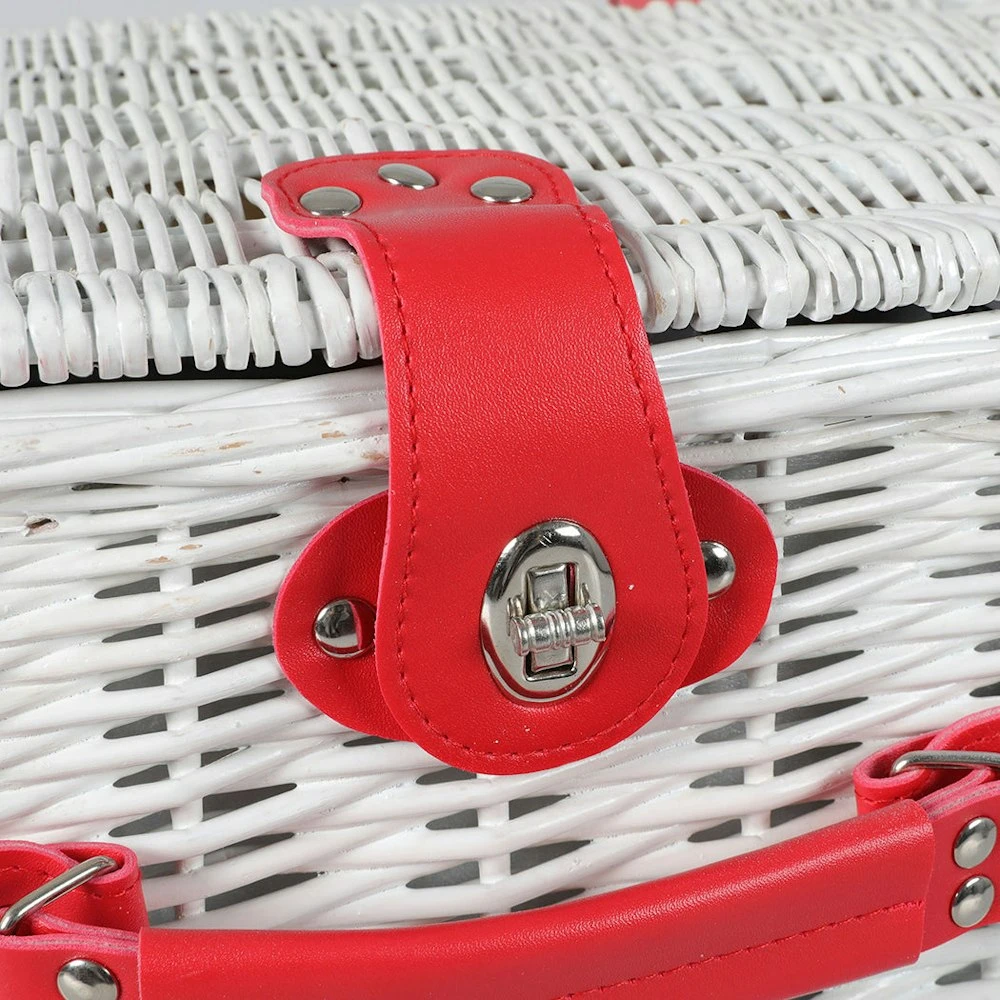 Traderight Group Picnic Basket Set Baskets 4 Person Wicker Outdoor Insulated Cooler Bag Blanket 5 Traderight Group Picnic Basket Set Baskets 4 Person Wicker Outdoor Insulated Cooler Bag Blanket - Image 5