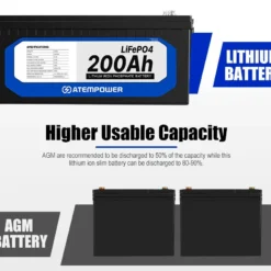 ATEMPOWER 12V 200Ah Lithium Battery LiFePO4 14 ATEMPOWER 12V 200Ah Lithium Battery LiFePO4 -Outdoor Equipment Sales Shop 8VVi926XpbLL6WUb5m9Gln5jI