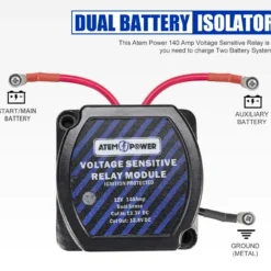 140A Voltage Sensitive Relay Vsr 12V Dual Battery System Isolator 12 140A Voltage Sensitive Relay Vsr 12V Dual Battery System Isolator -Outdoor Equipment Sales Shop 8 4xKM4kdUEmplM0zNPnbJN6Y