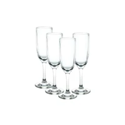 D-Still Unbreakable Bamboo Champagne Flute 130ml - Set Of 4
