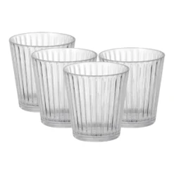 D-Still Unbreakable Stackable Tumbler 350ml - Set Of 4