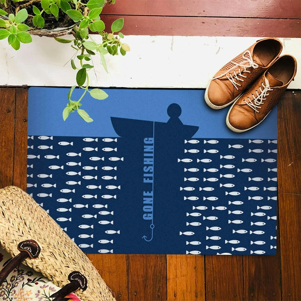 Gone Fishing Doormat 2 Gone Fishing Doormat - Image 2