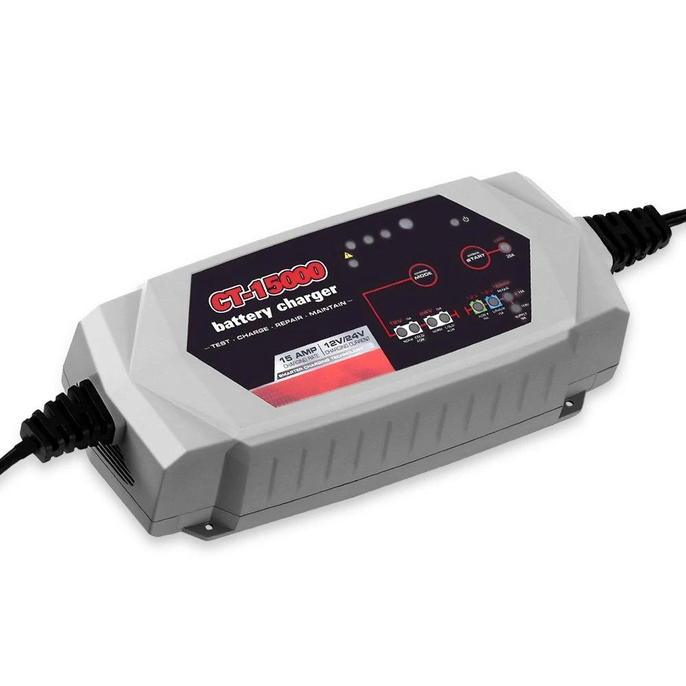 Car Boat Motorcycle Smart Battery Charger 15A 12V 24V CT-15000 Automatic SLA AGM 1 Car Boat Motorcycle Smart Battery Charger 15A 12V 24V CT-15000 Automatic SLA AGM