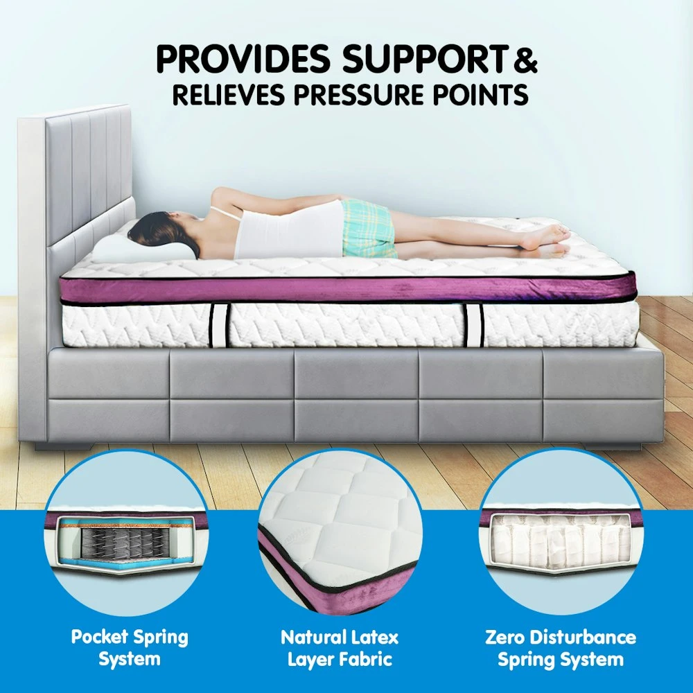Laura Hill Euro Top Spring Pocket Mattress Queen - 30cm 9 Laura Hill Euro Top Spring Pocket Mattress Queen - 30cm - Image 9