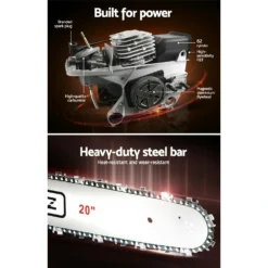 Giantz 62CC Chainsaw Commercial Petrol 20" -Outdoor Equipment Sales Shop Bg K7dp1EQjJ f5Iw VMey5E0