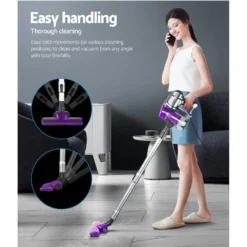 Devanti Handheld Vacuum Cleaner Stick Handstick Bagless Corded Car Vac Purple -Outdoor Equipment Sales Shop Bj ORi3PC7jZaP 9F3NgKFCTg