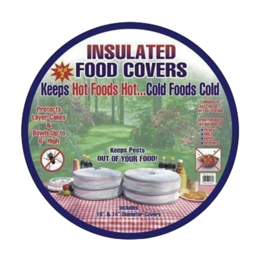 BR 2pcs INSULATED FOOD COVERS Camping Picnic BBQ Lunch Cake Dessert Outdoor Food 4 BR 2pcs INSULATED FOOD COVERS Camping Picnic BBQ Lunch Cake Dessert Outdoor Food - Image 4