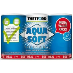 Thetford Aqua Soft 6pk Toilet Tissue Paper