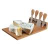 Bamboo Cheese Board And Knife Set