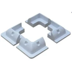 Solar Panel Brackets 4 Pce - White