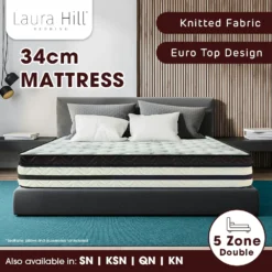 Laura Hill Double Mattress With Euro Top - 34cm -Outdoor Equipment Sales Shop ECvx6yidU 70EwPPFZRD gopw