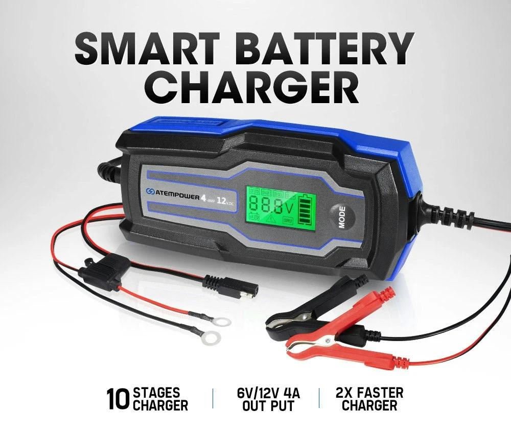 Smart Battery Charger 4A 6V/12V 2 Smart Battery Charger 4A 6V/12V - Image 2