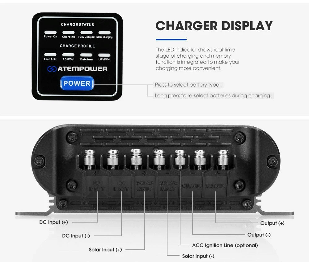 12V 20A DC To DC Battery Charger MPPT System Kit Isolator Dual Battery 7 12V 20A DC To DC Battery Charger MPPT System Kit Isolator Dual Battery - Image 7