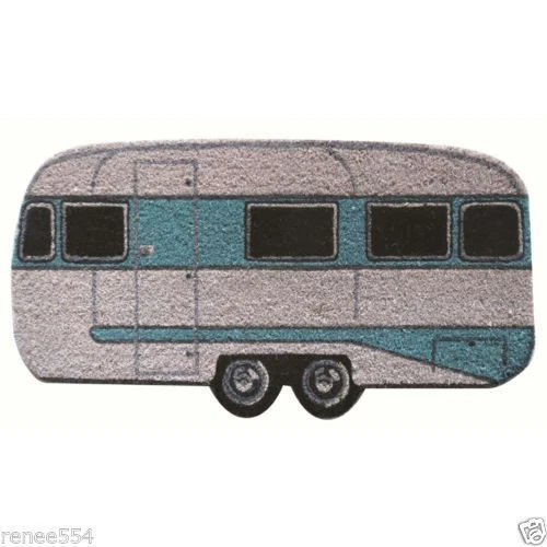 Caravan RV Door Mat - Caravan Shaped Design 2 Caravan RV Door Mat - Caravan Shaped Design - Image 2