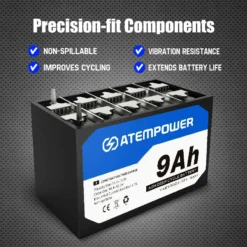 Atem Power 9AH AGM Battery 12V AMP Lead Acid SLA Deep Cycle Batteryl 16 Atem Power 9AH AGM Battery 12V AMP Lead Acid SLA Deep Cycle Batteryl -Outdoor Equipment Sales Shop GecCMjB r9KFGI7ZBUeMPtjWM 1