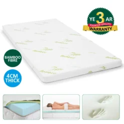 Memory Foam Mattress Topper With Bamboo Cover - Double -Outdoor Equipment Sales Shop GrUU Jw9aUR5zKb QljiCTeuY