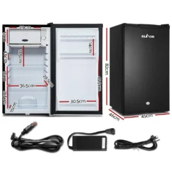 Glacio 95L Portable Fridge Bar Freezer Cooler Upright 12V/24V/240V Caravan 4WD Car Camping Black -Outdoor Equipment Sales Shop HBa254qEu5wqLdBAFb623HA7g