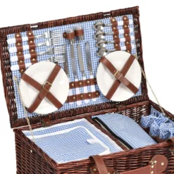 Traderight Group 4 Person Picnic Basket Baskets Set Outdoor Deluxe Willow Insulated Storage Carry 12 Traderight Group 4 Person Picnic Basket Baskets Set Outdoor Deluxe Willow Insulated Storage Carry -Outdoor Equipment Sales Shop HQp0QdZYFHg2GiP 33zCDyRJs