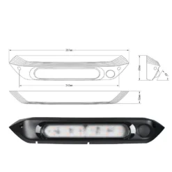 Manan Dual LED Awning Light 12V Amber IP67 Waterproof Caravan Accessories 287mm 10 Manan Dual LED Awning Light 12V Amber IP67 Waterproof Caravan Accessories 287mm -Outdoor Equipment Sales Shop HavQKPkEl2SB4BAYZPoBjCRc0