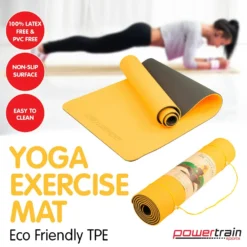Powertrain Eco-Friendly TPE Pilates Exercise Yoga Mat 8mm - Orange 9 Powertrain Eco-Friendly TPE Pilates Exercise Yoga Mat 8mm - Orange -Outdoor Equipment Sales Shop HsSrdjv8pGeFRCoDtapm49L14