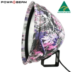 Powa Beam 245mm/9" QH 100W Pink Camo Spotlight With Bracket