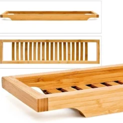 Bathroom Bamboo Bath Caddy Book Wine Glass Holder Tray Over Bathtub Rack Support -Outdoor Equipment Sales Shop IdUU6JaL26ii5GAFmsm2FC4h8