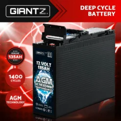 Giantz Deep Cycle Battery 135Ah 12V AGM Power Potable 9 Giantz Deep Cycle Battery 135Ah 12V AGM Power Potable -Outdoor Equipment Sales Shop Iu66nVmVcV7ommX772W4kBcU4