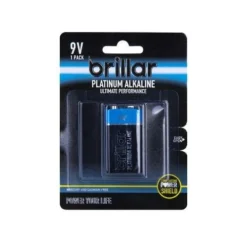 Brillar 9V Platinum Alkaline Battery 2 Pack -Outdoor Equipment Sales Shop JKML6ccMI3c79deoc7T7YD c8