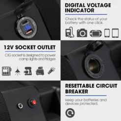 Battery Box 12V Quick Charge Portable Deep Cycle AGM Large Marine USB 13 Battery Box 12V Quick Charge Portable Deep Cycle AGM Large Marine USB -Outdoor Equipment Sales Shop JKvQldO9dk2vZp8sc93i0 5C8