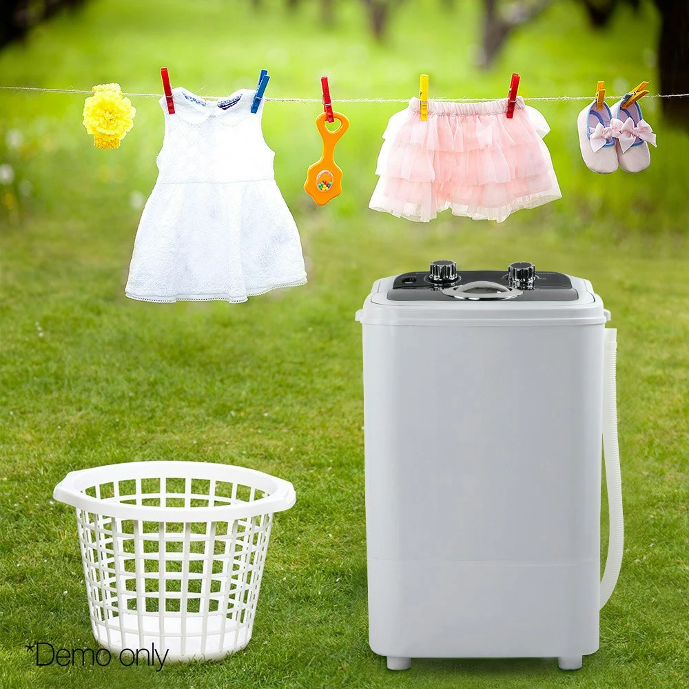 Devanti 4.6KG Mini Outdoor Portable Washing Machine Top Loader Spin Camp Caravan 7 Devanti 4.6KG Mini Outdoor Portable Washing Machine Top Loader Spin Camp Caravan - Image 7