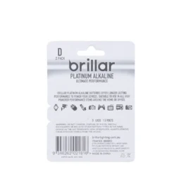 Brillar D Platinum Alkaline Batteries 2pk -Outdoor Equipment Sales Shop KDDYQqHh5jkGVNLVKwT1B 91E