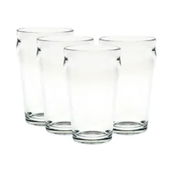 D-Still Unbreakable Nonic Beer Glass 570ml - Set Of 4