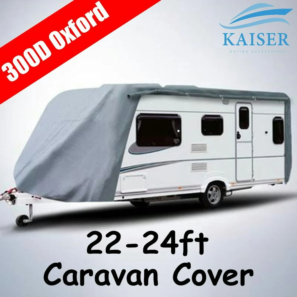 Kaiser Heavy Duty 300D Oxford 22-24ft Caravan Cover Waterproof UV 2 Kaiser Heavy Duty 300D Oxford 22-24ft Caravan Cover Waterproof UV - Image 2