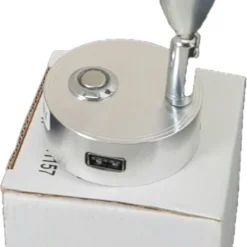 12V LED Reading Light With USB Chrome