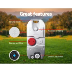 Weisshorn 40L Portable Wheel Water Tanks Tank Camping Caravan Storage Grey 12 Weisshorn 40L Portable Wheel Water Tanks Tank Camping Caravan Storage Grey -Outdoor Equipment Sales Shop LPkthH0Xf1PaBAIiKTzWYwnVk