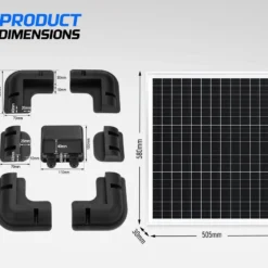 Atem Power 60W 12V Solar Panel Mono Fixed + Solar Mounting Brackets 17 Atem Power 60W 12V Solar Panel Mono Fixed + Solar Mounting Brackets -Outdoor Equipment Sales Shop LXBOnZTEtobIK6QaUCCow9kEE